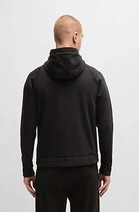 Zip-up hoodie with Double B monogram