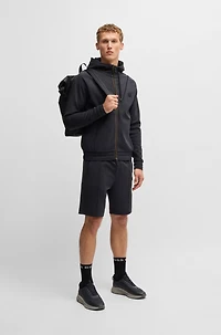 Zip-up hoodie with Double B monogram