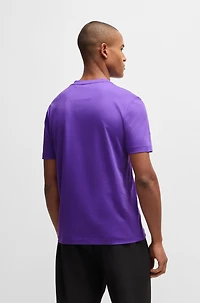 Cotton-jersey T-shirt with large logo