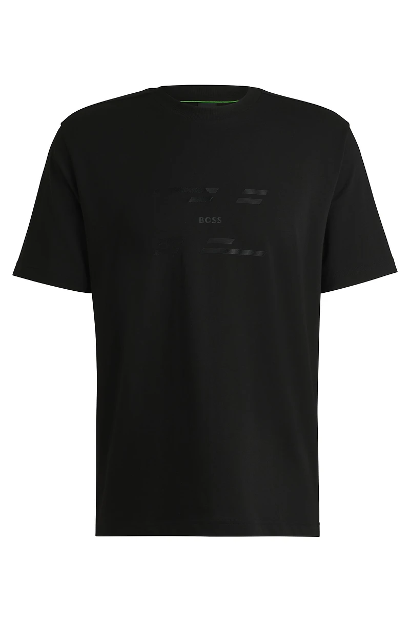 Cotton-jersey relaxed-fit T-shirt with seasonal artwork