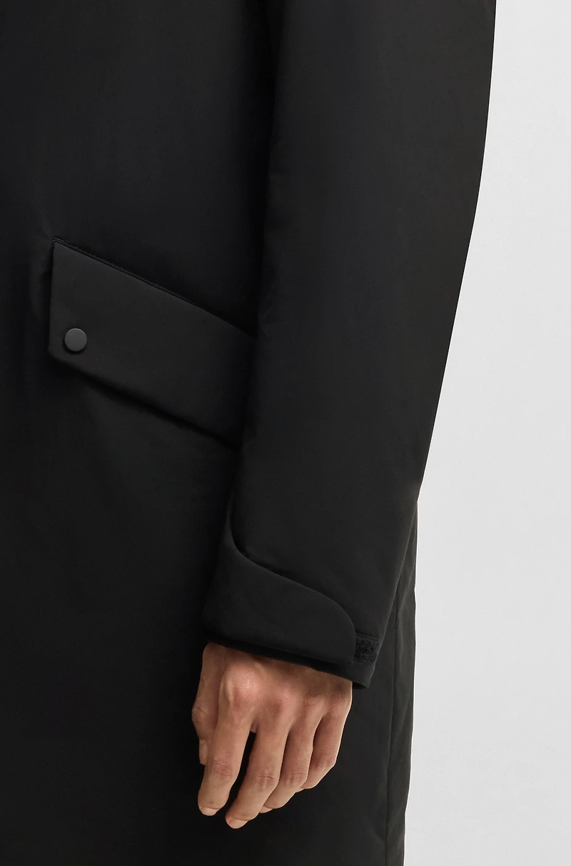 Water-repellent jacket with down filling
