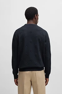 Wool sweater with Double B monograms