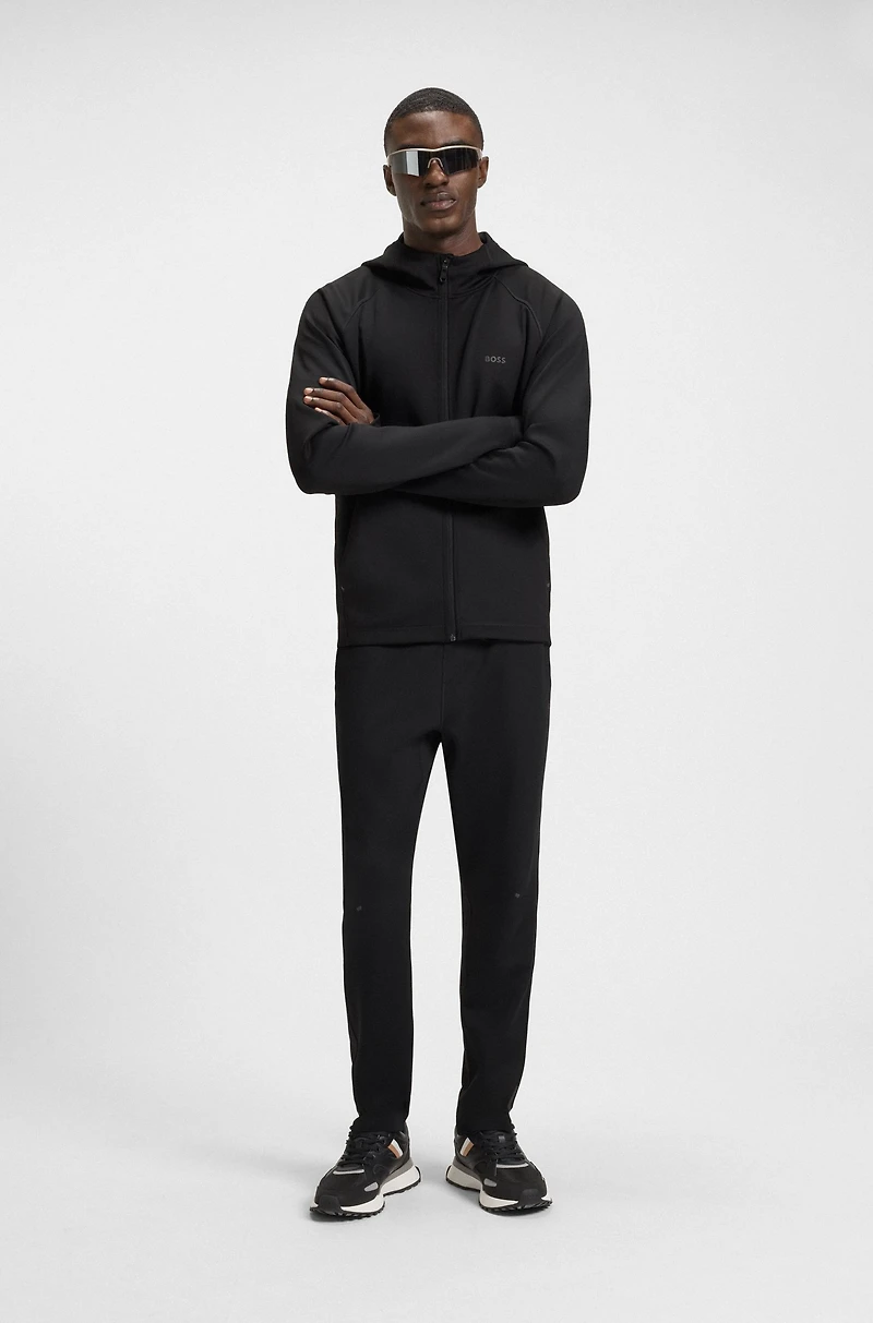 Active tracksuit bottoms stretch fabric with moisture management