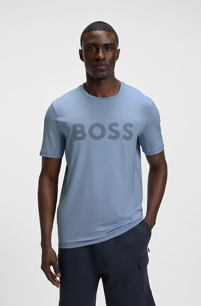 Slim-fit T-shirt with decorative reflective details