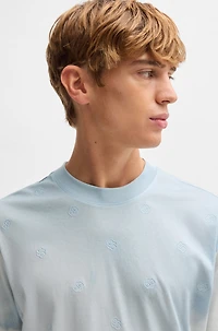 Cloud-artwork T-shirt with Double B monograms
