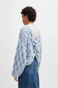 Reversible sweater an oversize fit