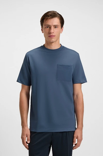 T-shirt with tonal trims