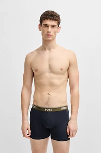 Three-pack of stretch cotton boxer briefs