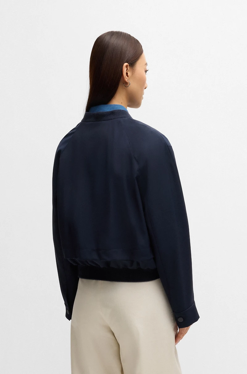 Oversize-fit jacket with layered effect