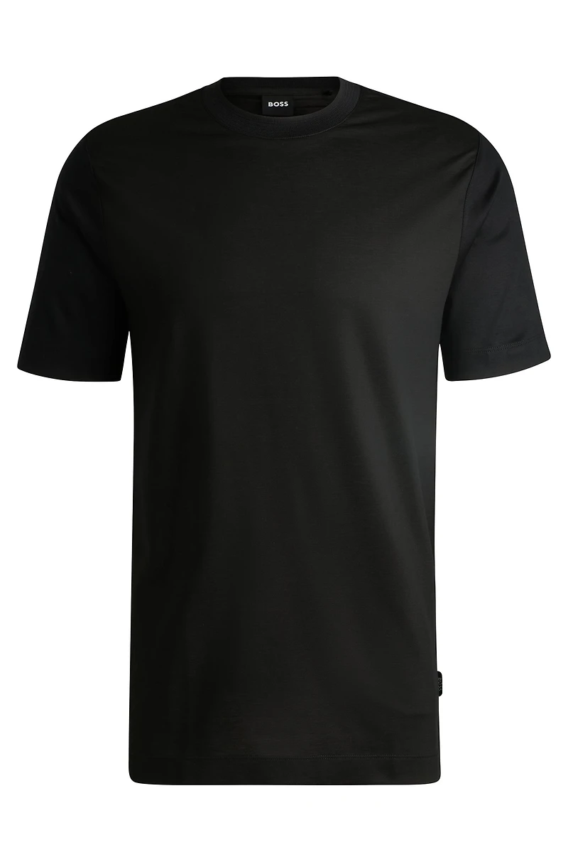 Regular-fit T-shirt with structured body