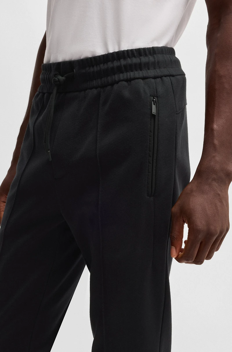 Regular-fit tracksuit bottoms mercerized cotton