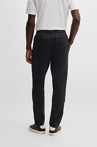 Regular-fit tracksuit bottoms mercerized cotton