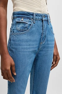 Bootcut jeans blue comfort-stretch denim