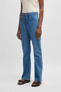 Bootcut jeans blue comfort-stretch denim