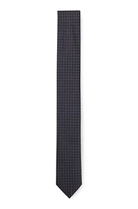 Formal tie with all-over jacquard pattern