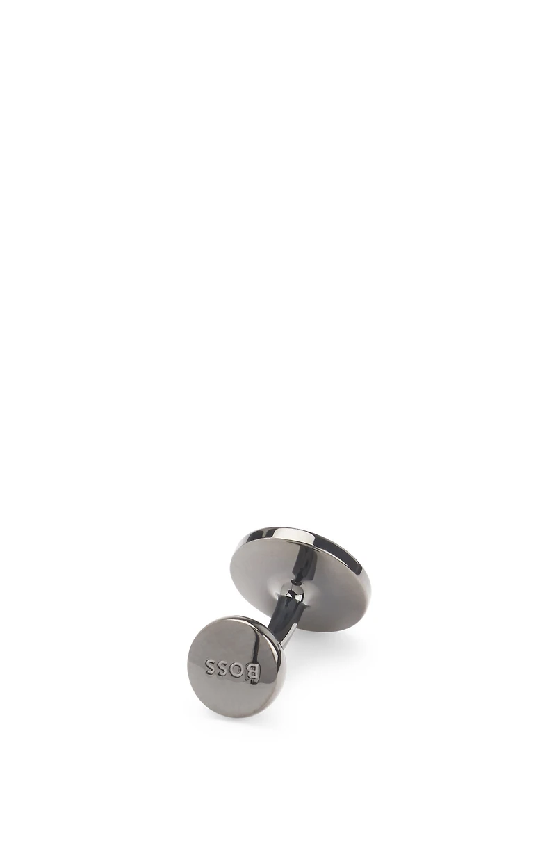 Brass cufflinks with Double B monogram