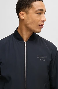 Porsche x BOSS canvas jacket with stripe trims