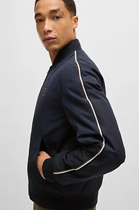 Porsche x BOSS canvas jacket with stripe trims