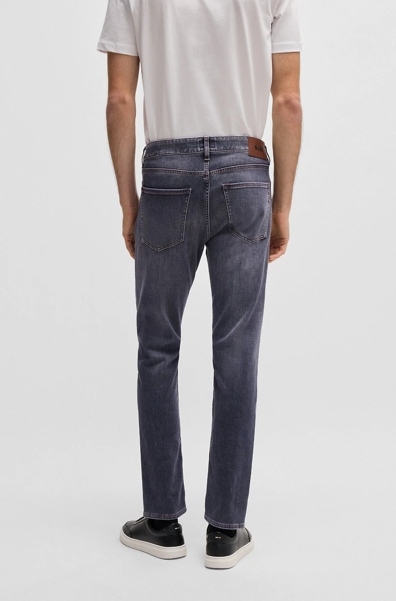 Slim-fit jeans gray soft-touch denim