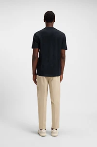 Mercerized-cotton T-shirt with Double B monograms