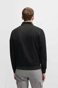 Zip-up sweatshirt with padded front