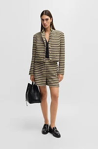 Regular-fit blouse silk with twist front