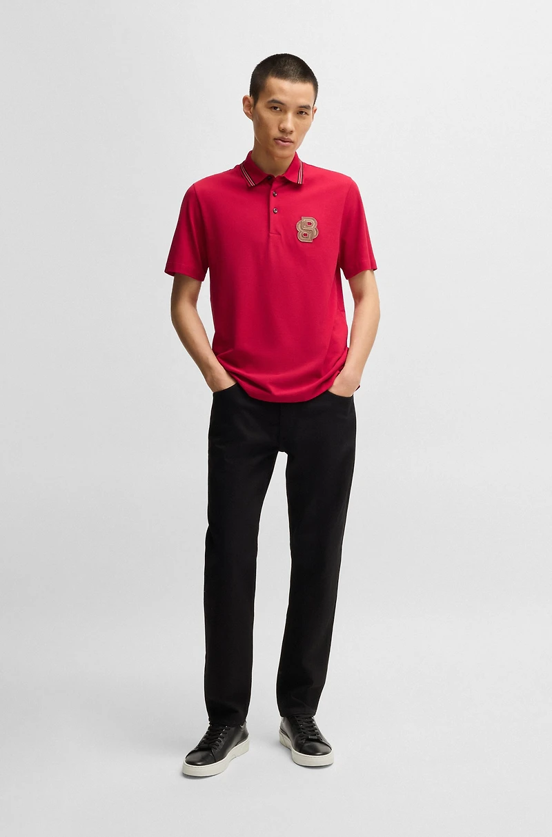 BOSS x Creation of the Gods mercerised-cotton polo shirt