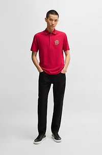 BOSS x Creation of the Gods mercerised-cotton polo shirt