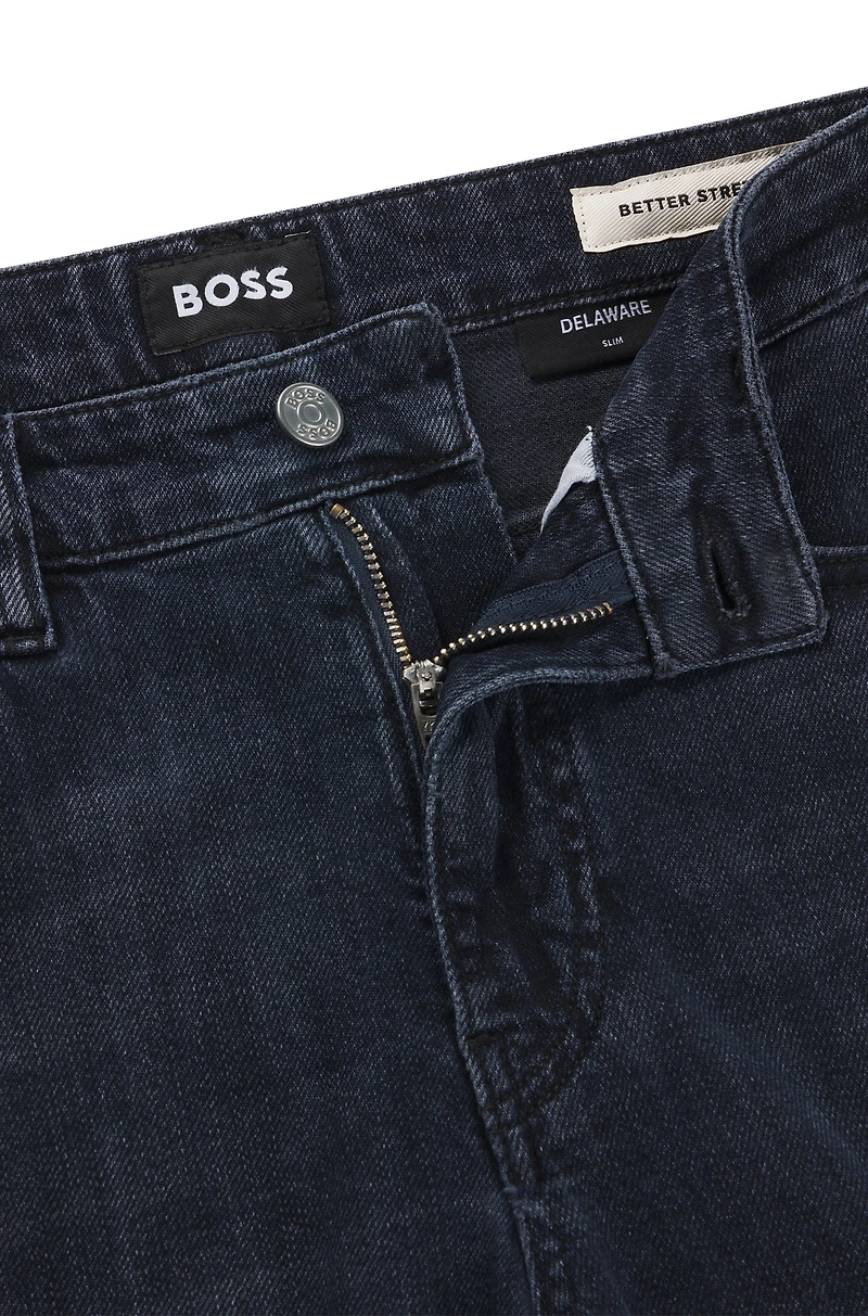 Delaware slim-fit jeans dark-blue stretch denim