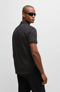 Paddy relaxed-fit polo shirt quilted mercerized cotton