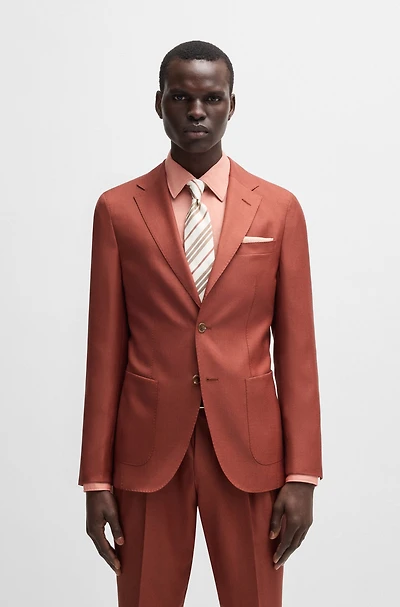 Slim-fit suit jacket cashmere, wool and silk