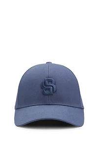 Cotton-twill cap with Double B monogram