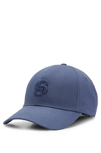 Cotton-twill cap with Double B monogram