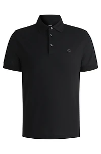 Cotton-piqué polo shirt with Double B monogram