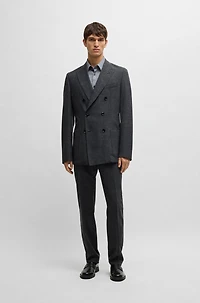 Slim-fit shirt cotton jacquard