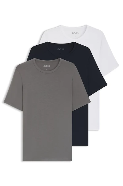 Three-pack of moisture-wicking underwear T-shirts