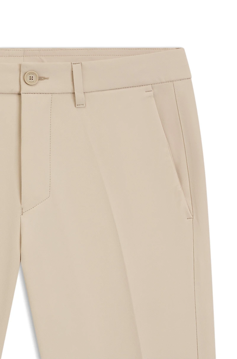 Slim-fit pants water-repellent stretch fabric