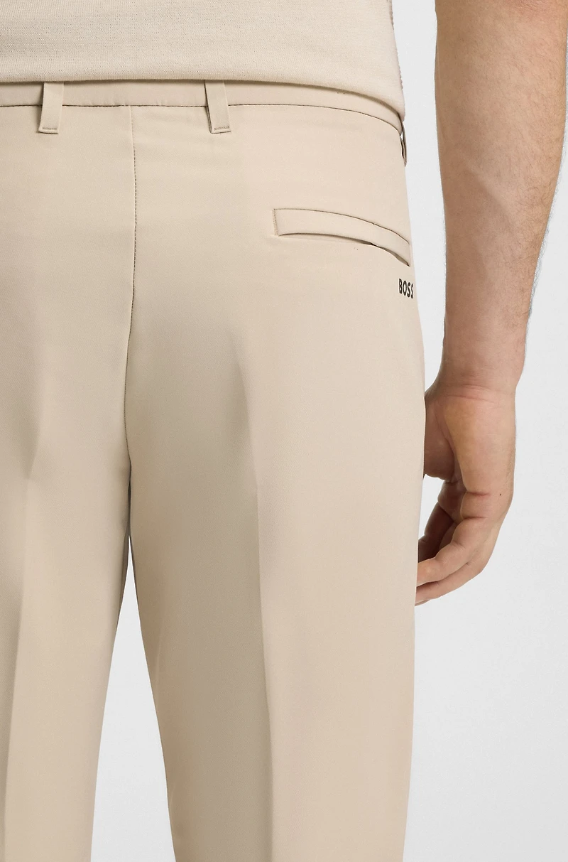 Slim-fit pants water-repellent stretch fabric