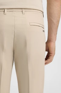 Slim-fit pants water-repellent stretch fabric