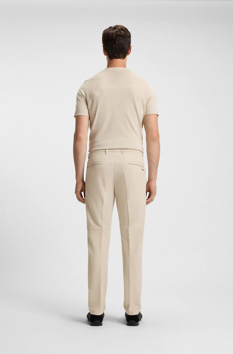 Slim-fit pants water-repellent stretch fabric