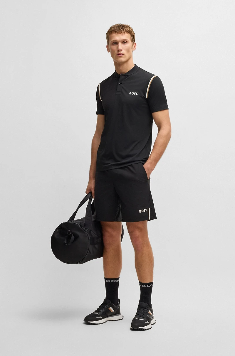 BOSS x Matteo Berrettini active polo shirt with moisture control
