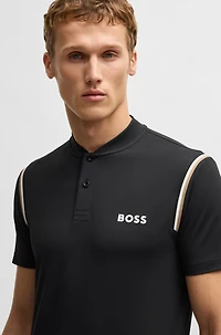 BOSS x Matteo Berrettini active polo shirt with moisture control