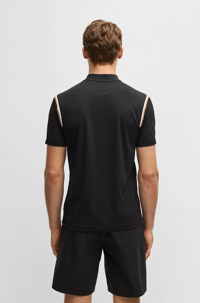 BOSS x Matteo Berrettini active polo shirt with moisture control
