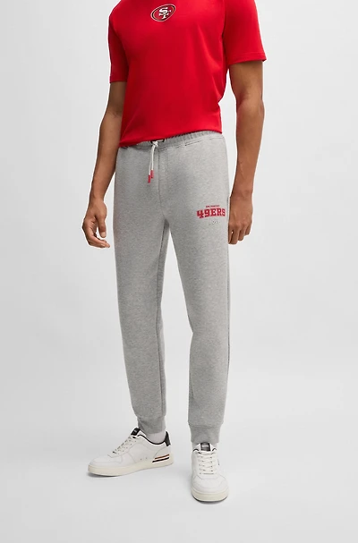 BOSS x NFL signature-tape tracksuit bottoms with special branding