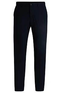 Slim-fit washable trousers micro-patterned stretch fabric