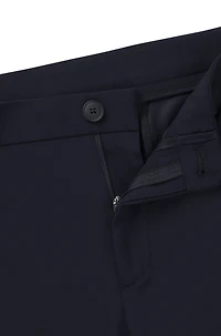 Slim-fit washable trousers micro-patterned stretch fabric