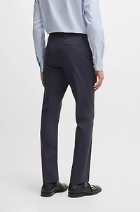 Slim-fit suit micro-patterned stretch cloth