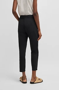 Casual chinos stretch-cotton satin