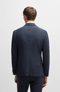 Slim-fit suit a performance-stretch wool blend
