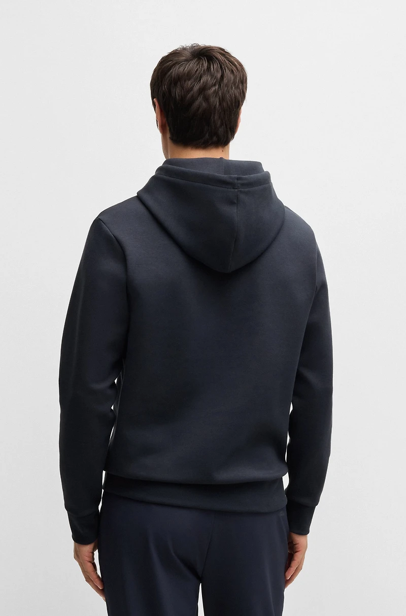 Regular-fit hoodie with logo print